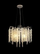 IL32882  Wisteria Round Pendant 7 Light Polished Nickel